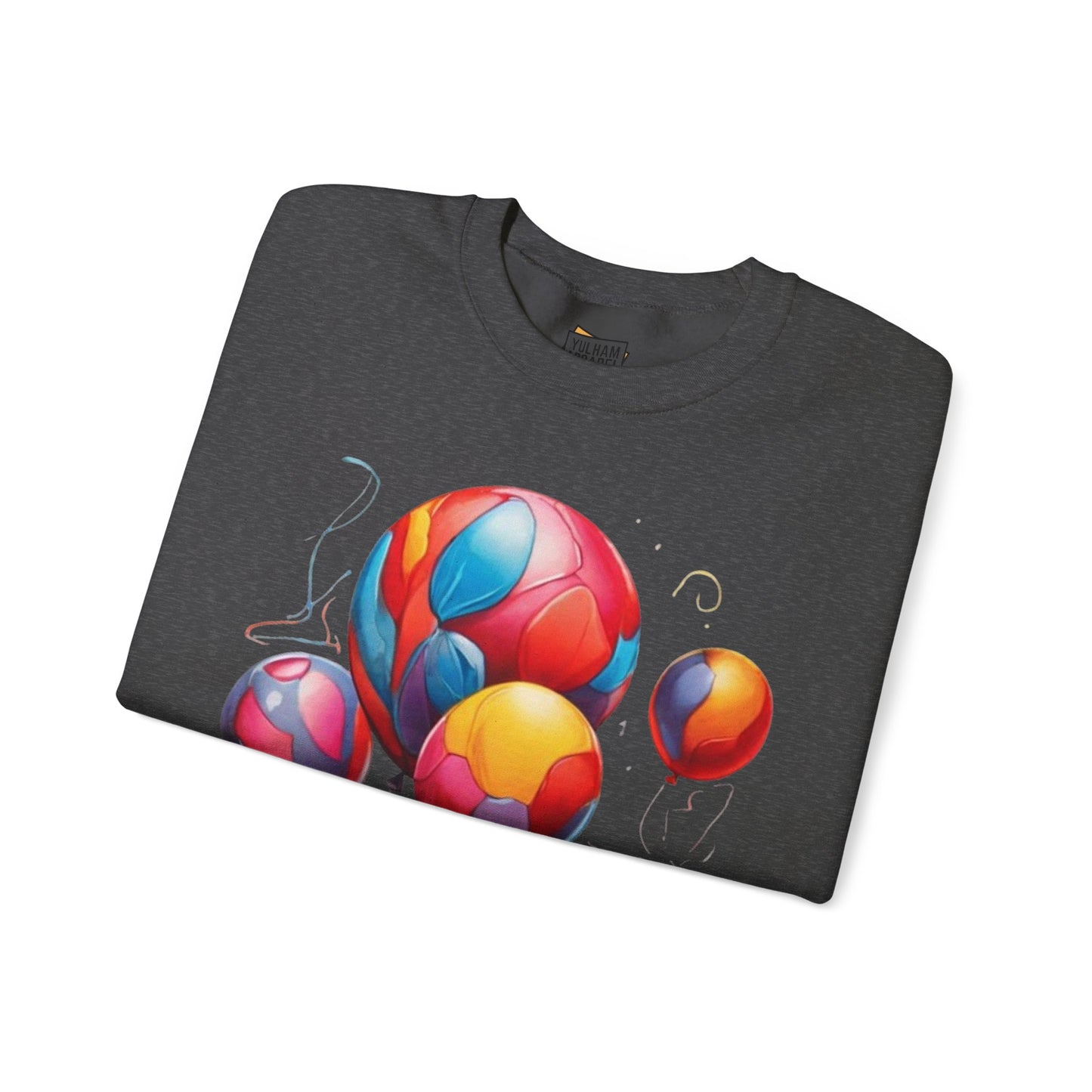 Colourful Messy Balloons - Unisex Crewneck Sweatshirt