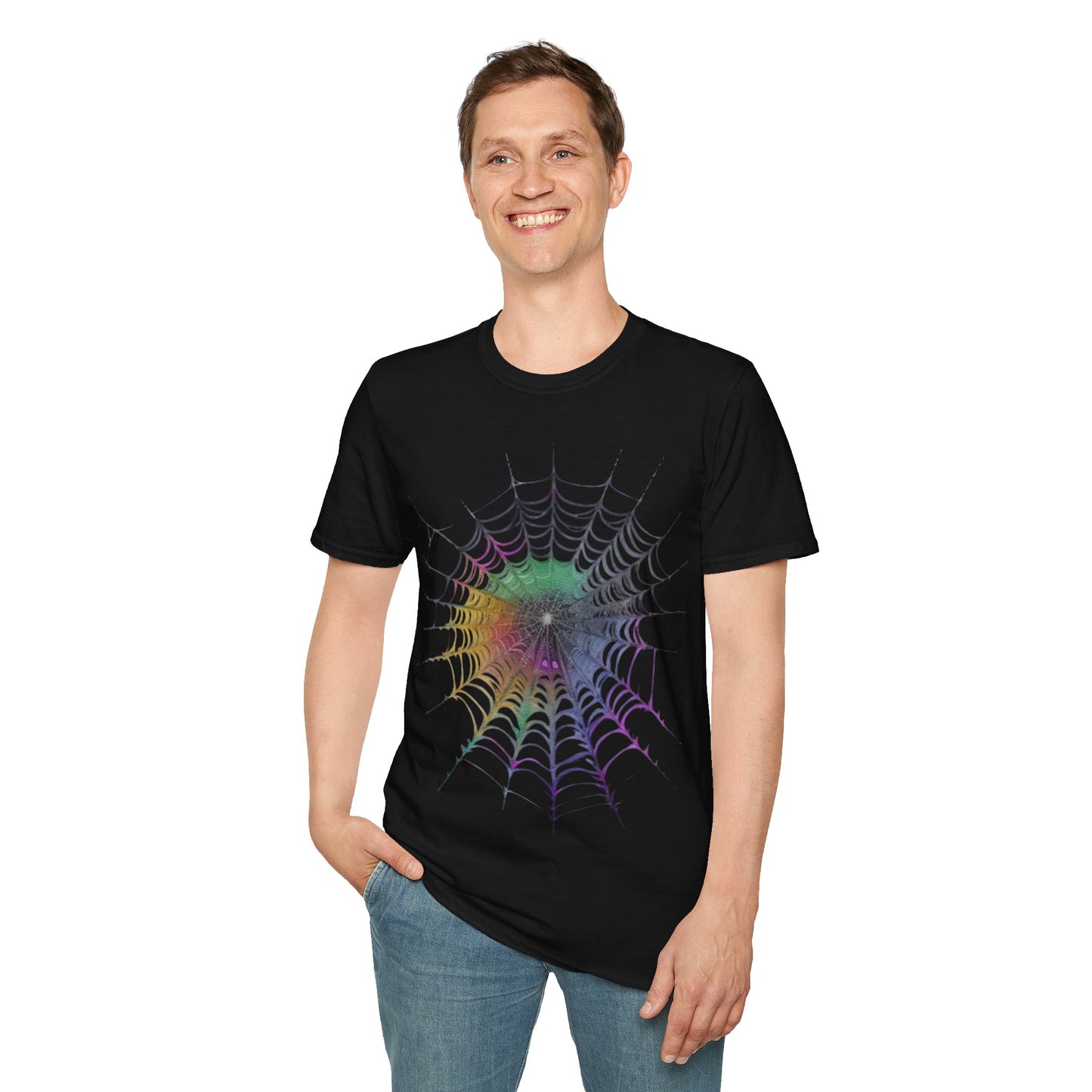 Colourful Spiderweb - Unisex T-Shirt