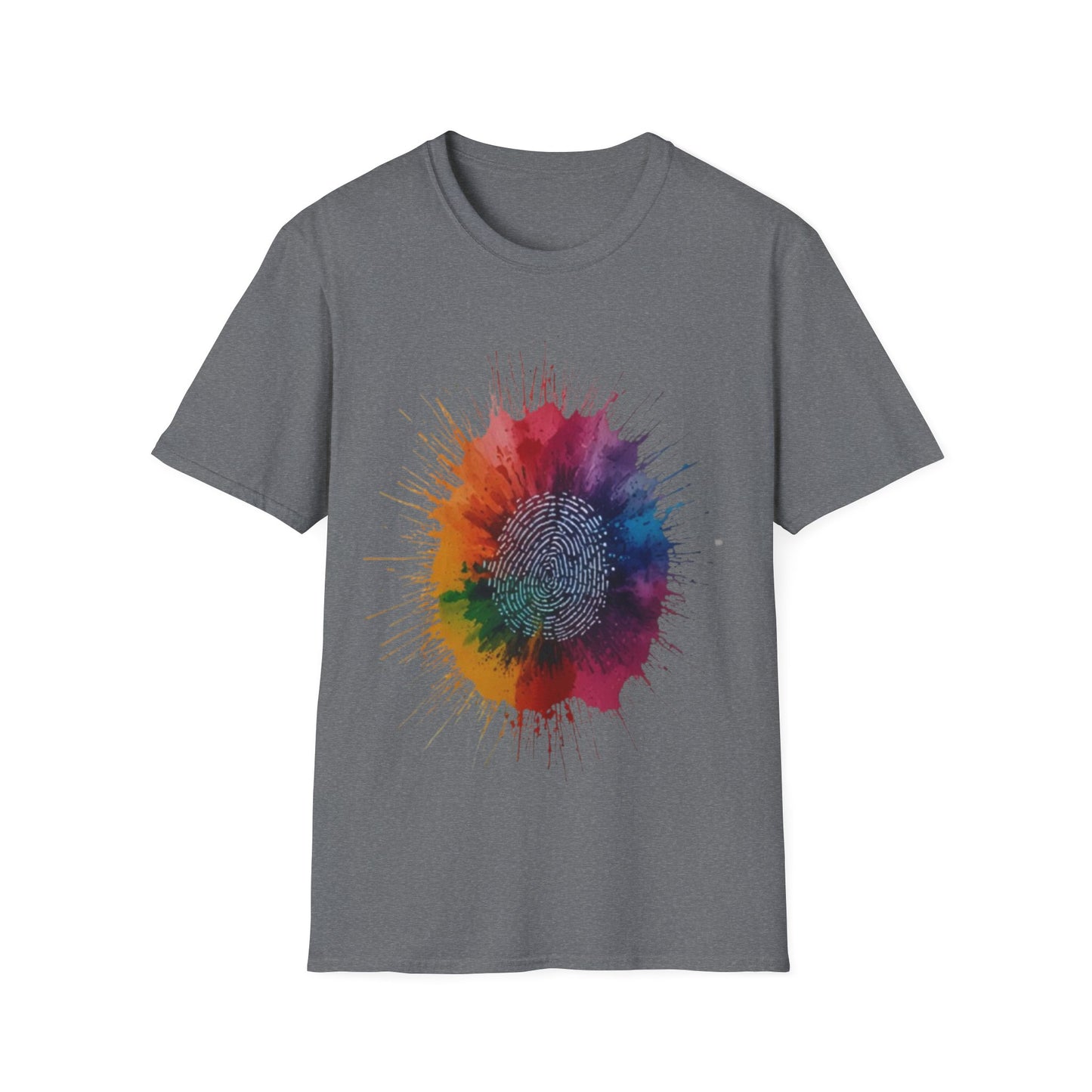 Colourful Messy Fingerprint - Unisex T-Shirt