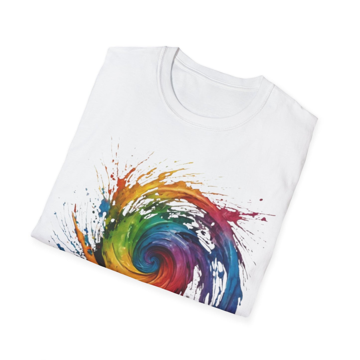 Colourful Messy Swirly Pattern - Unisex T-Shirt