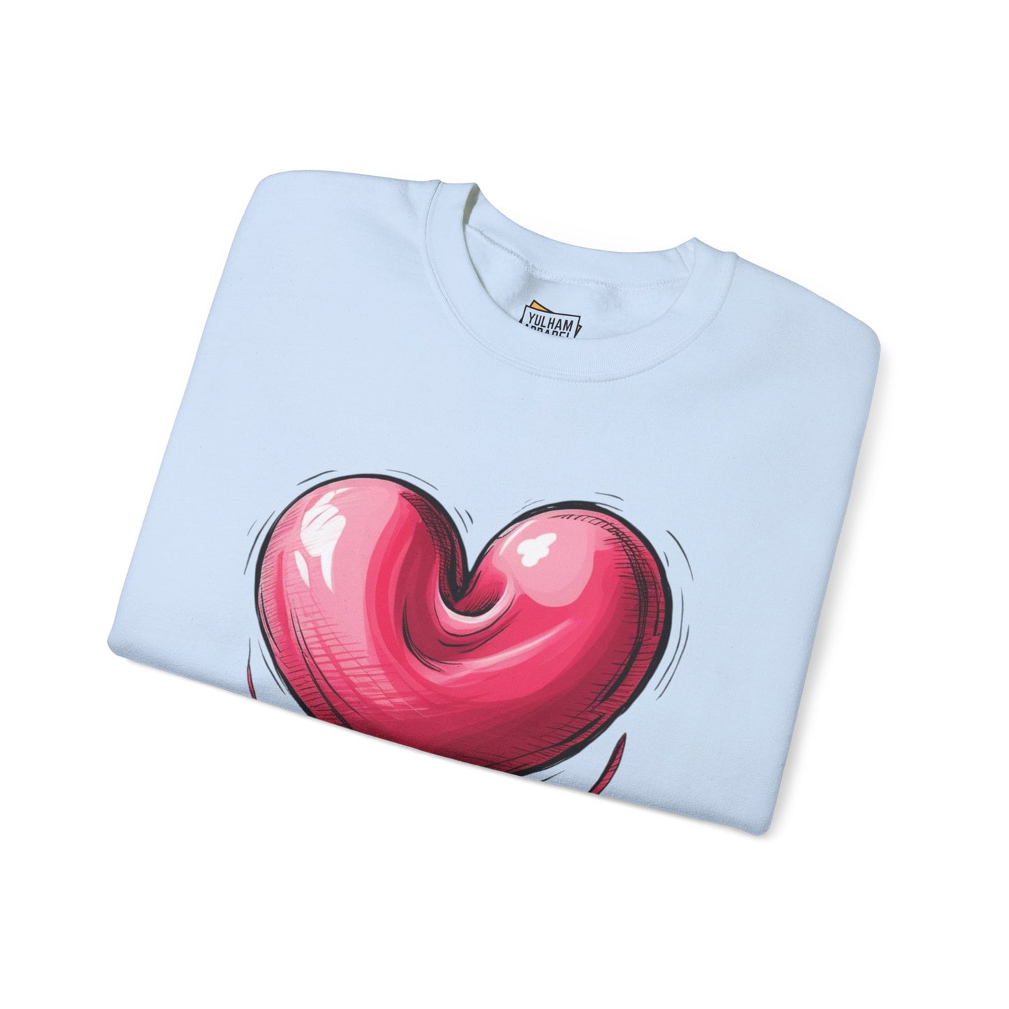 Deflating Love Heart - Unisex Crewneck Sweatshirt