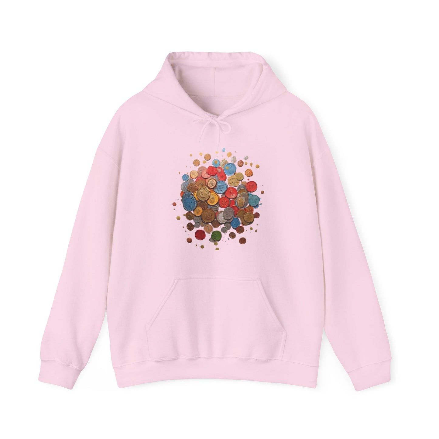 Colourful Coins - Unisex Hooded Sweatshirt