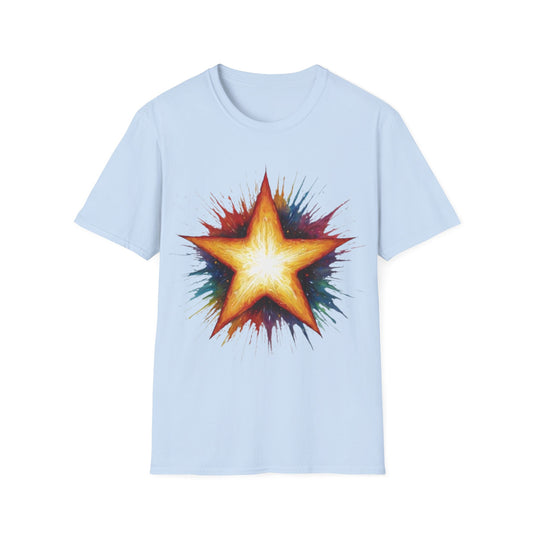 Burning Golden Star - Unisex T-Shirt