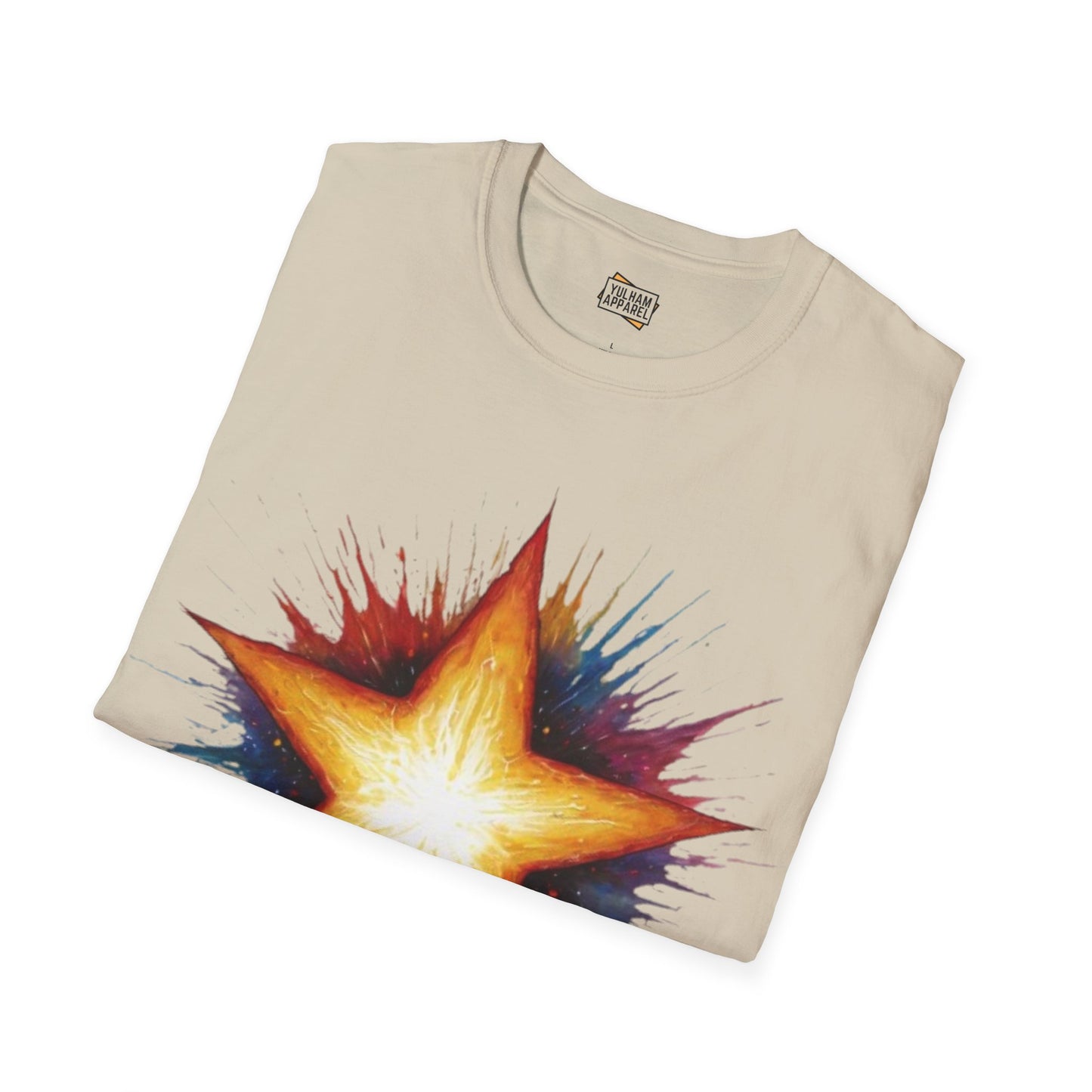 Burning Golden Star - Unisex T-Shirt