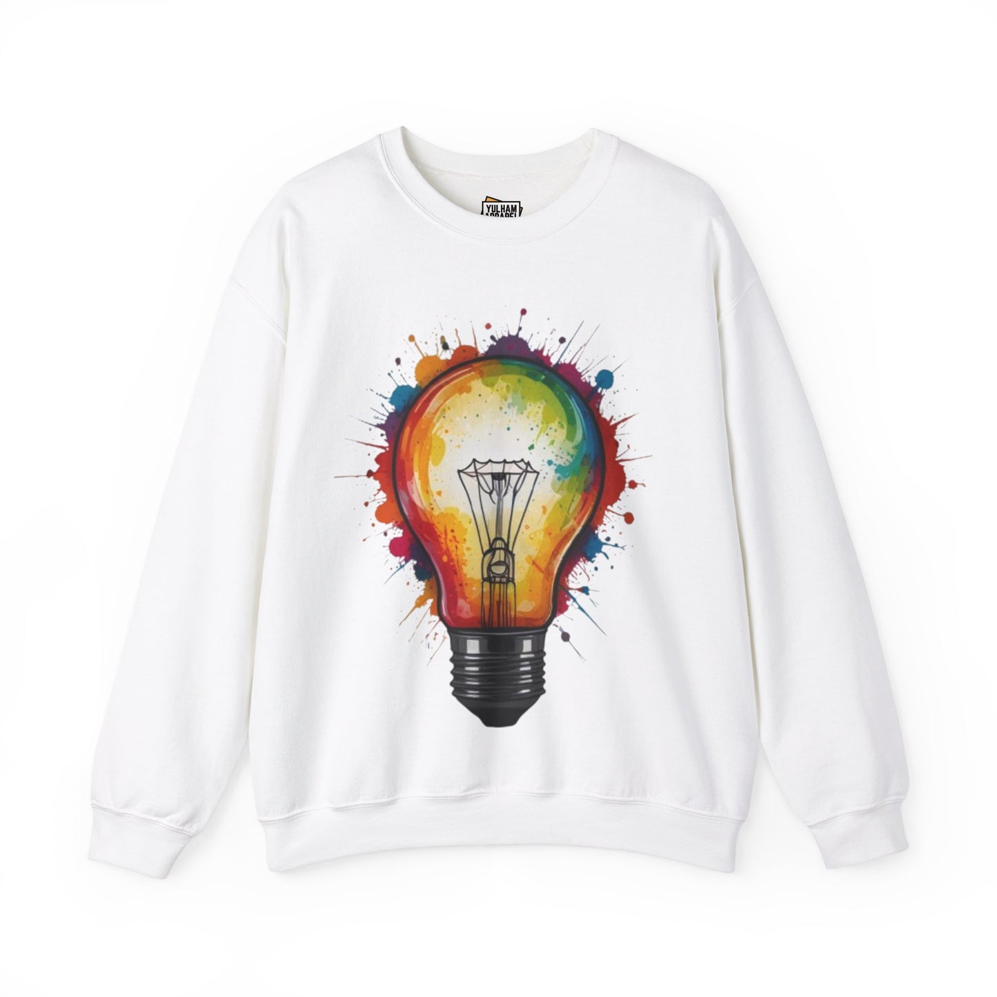 Colourful Lightbulb - Unisex Crewneck Sweatshirt