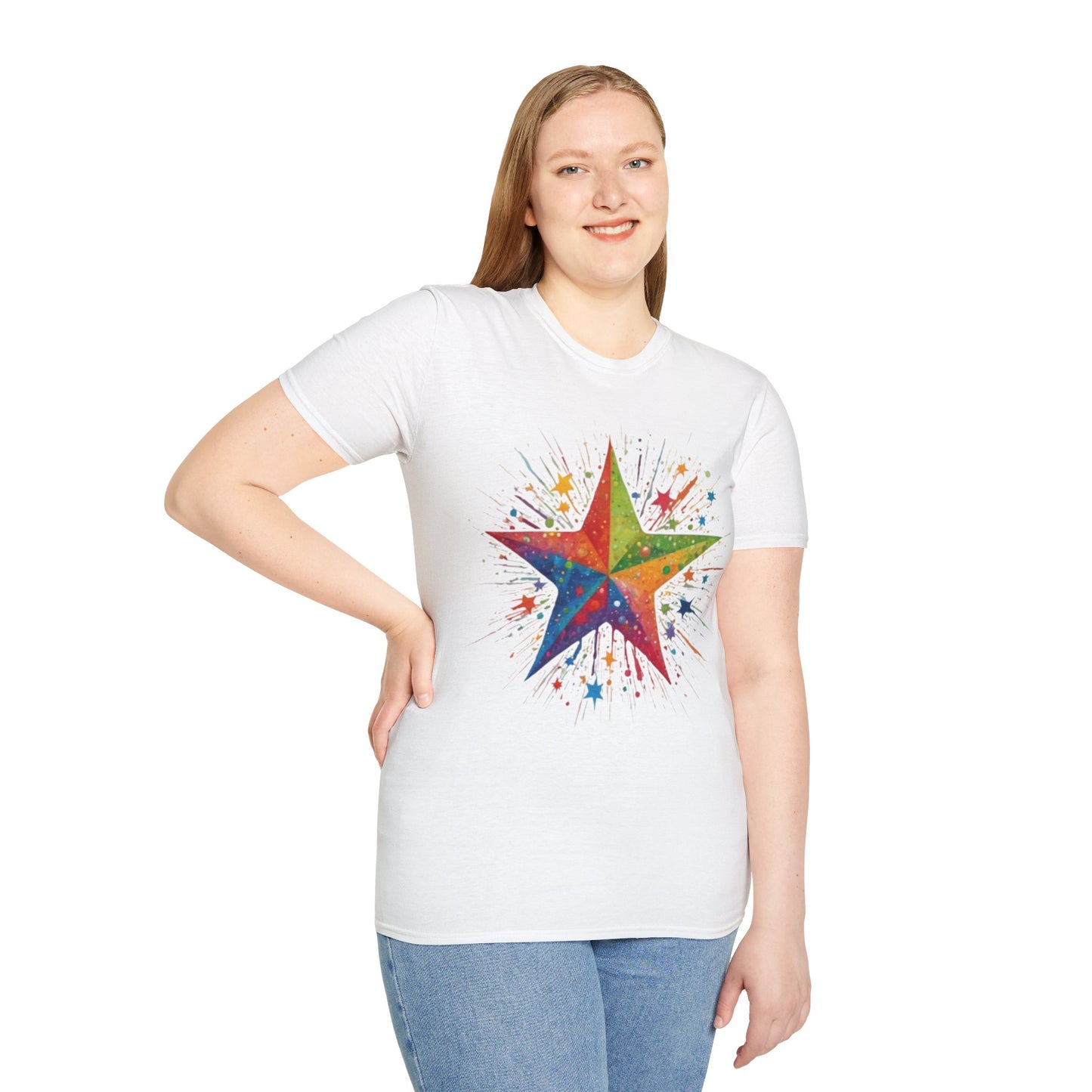 Exploding Messy Star - Unisex T-Shirt