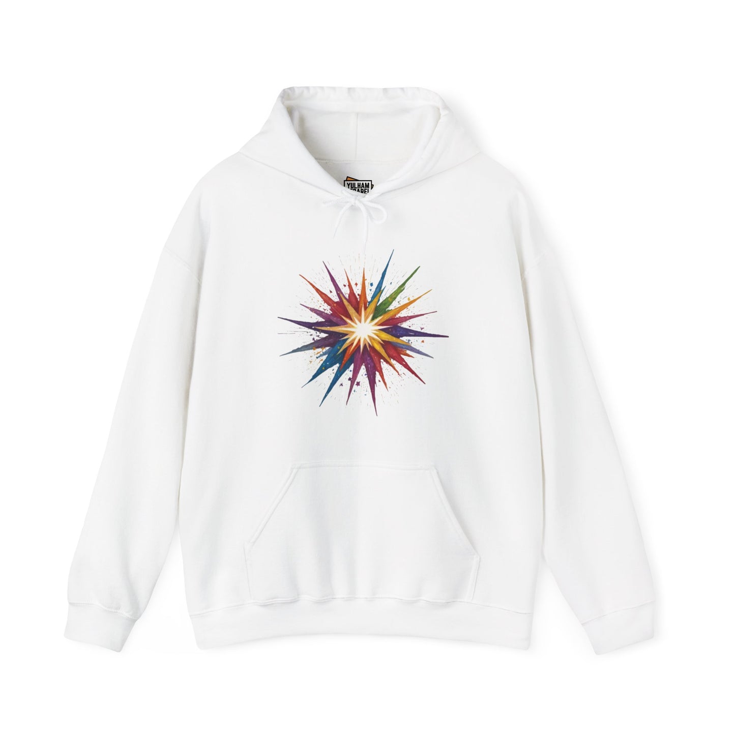 Colourful Exploding Star - Unisex Hooded Sweatshirt