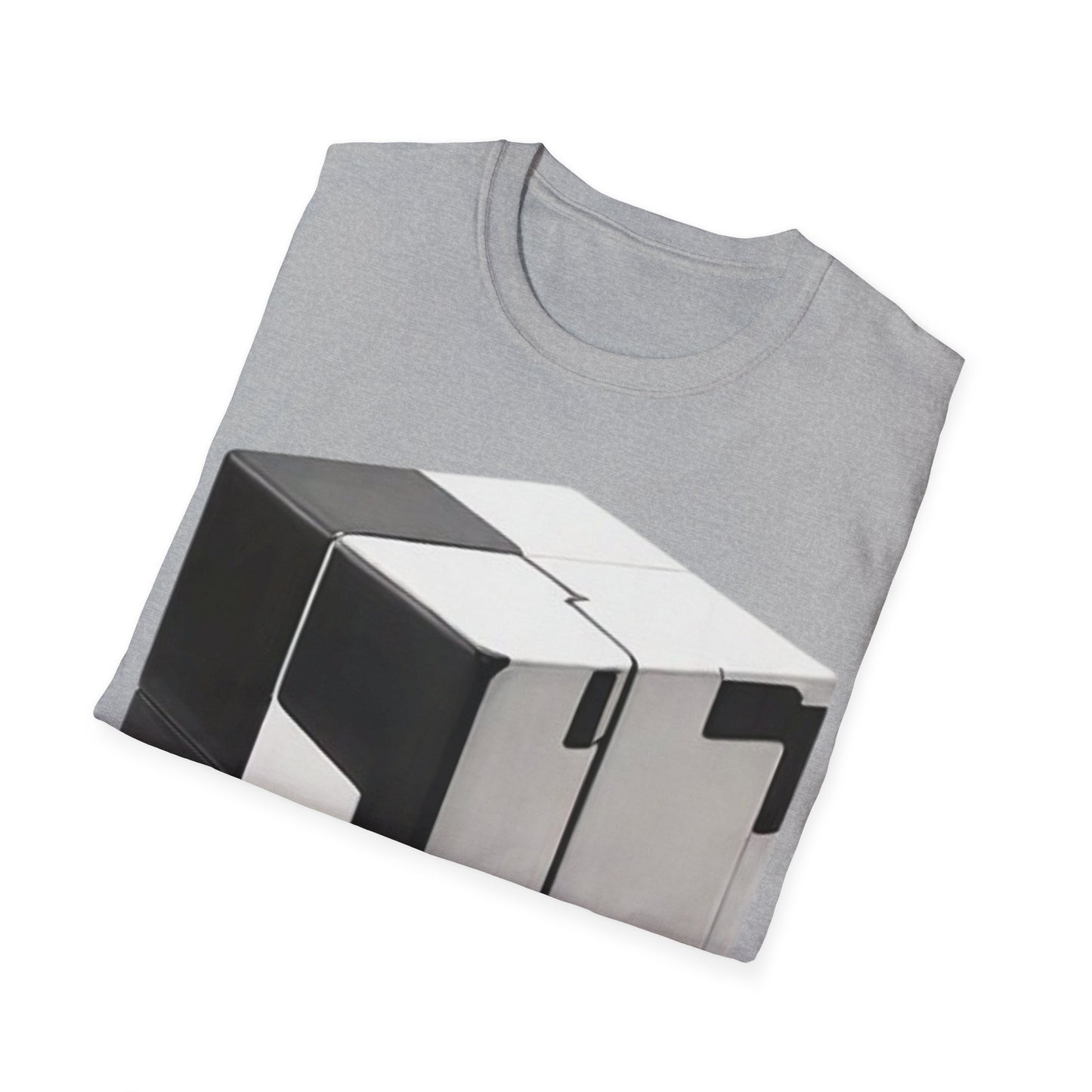 Black and White Cube - Unisex T-Shirt