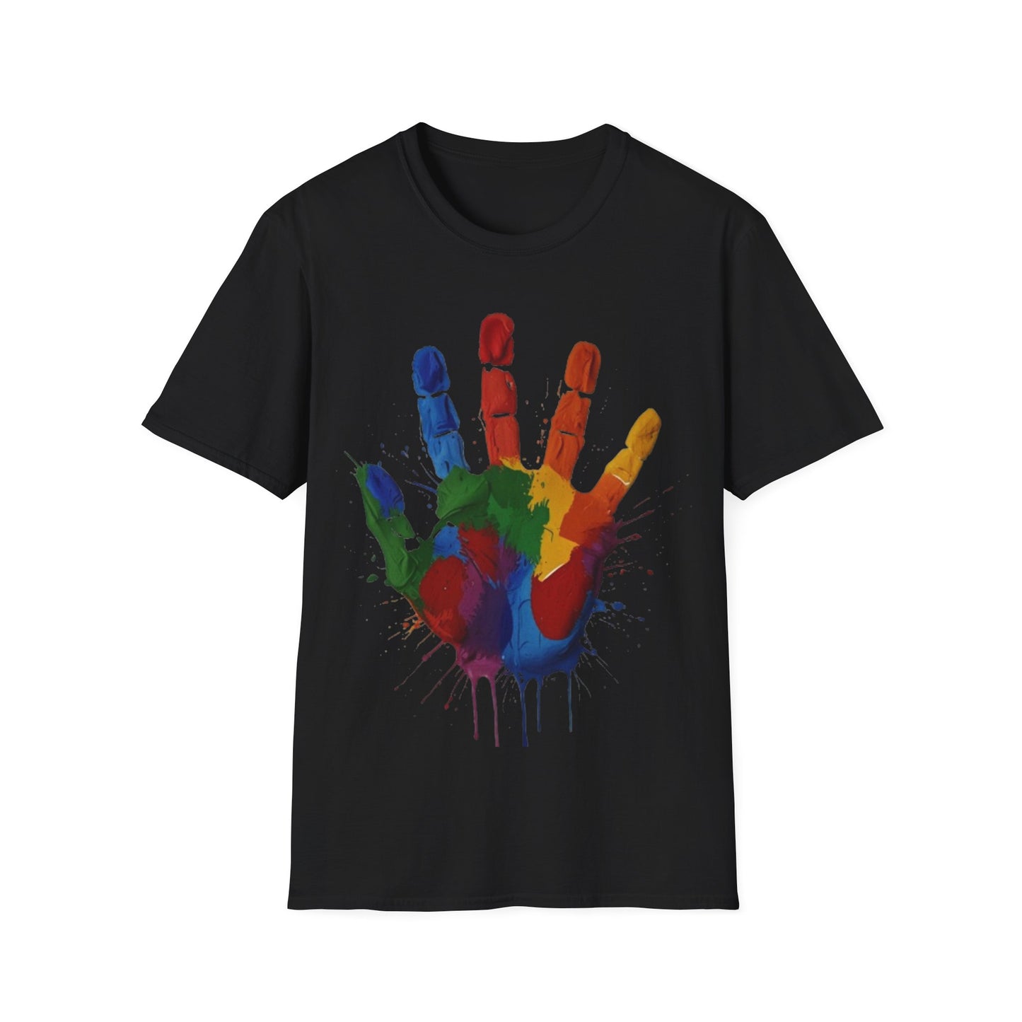 Colourful Messy Fingerprint - Unisex T-Shirt