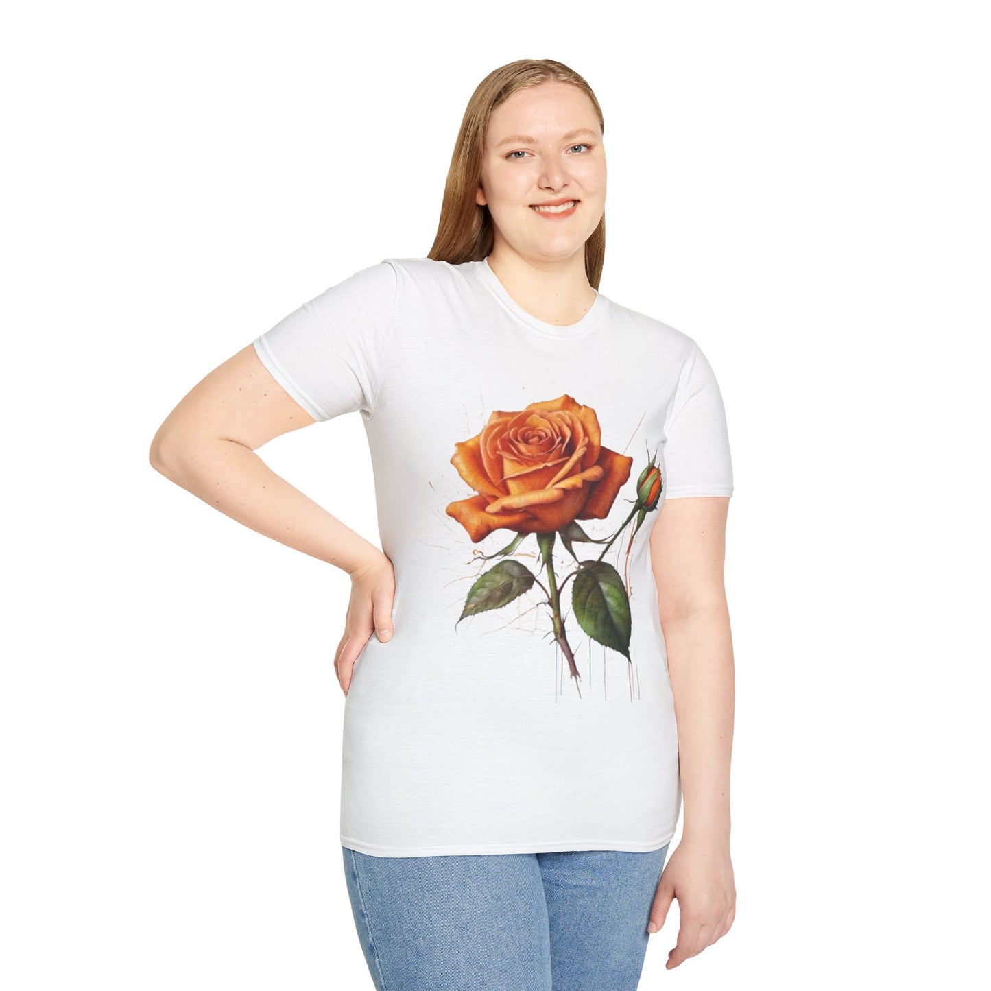 Messy Orange Rose - Unisex T-Shirt