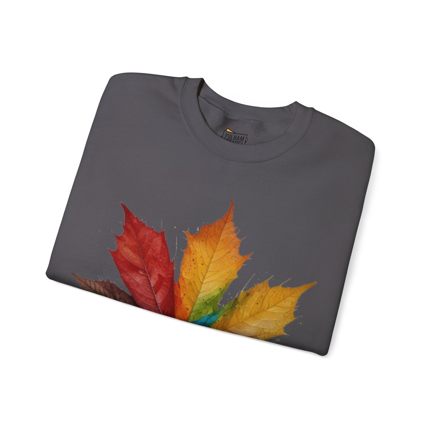 Colourful Autumn Leaf - Unisex Crewneck Sweatshirt