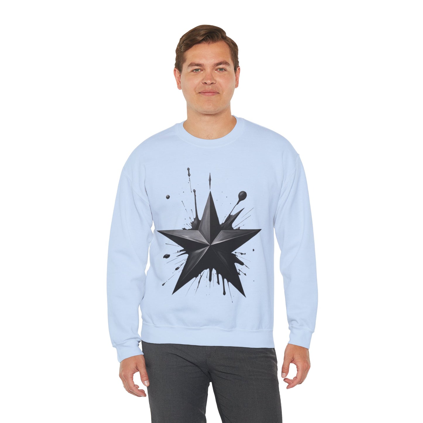Black Star - Unisex Crewneck Sweatshirt