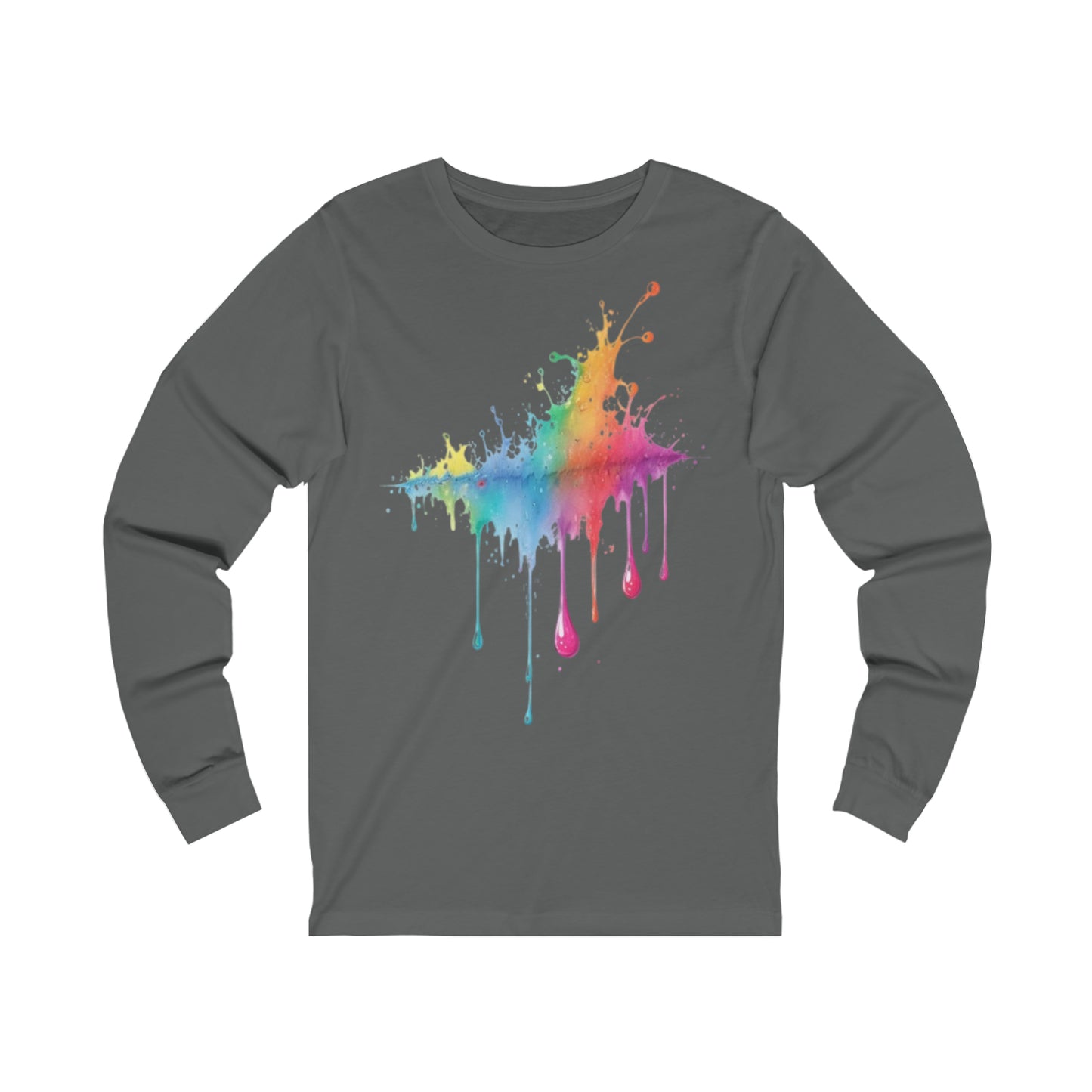 Colourful Raindrops - Unisex Long Sleeve T-Shirt