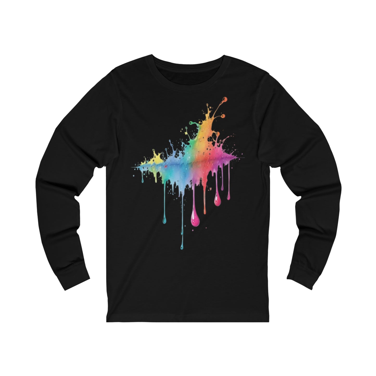 Colourful Raindrops - Unisex Long Sleeve T-Shirt