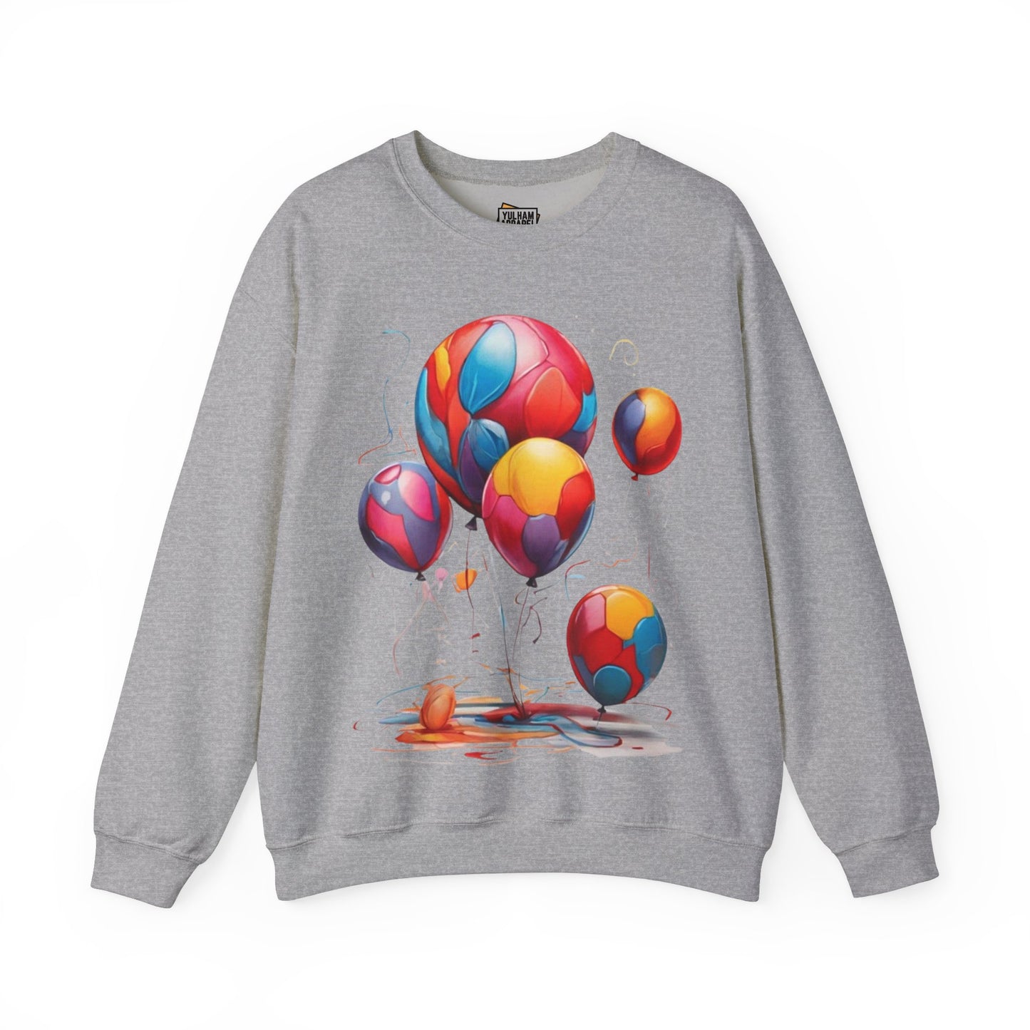 Colourful Messy Balloons - Unisex Crewneck Sweatshirt