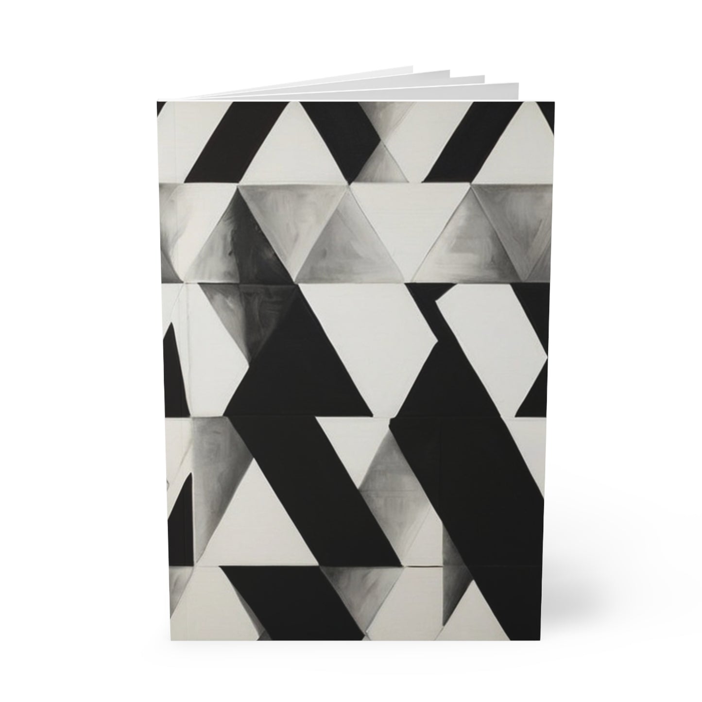 Black and White Patterns - Softcover Notebook, A5