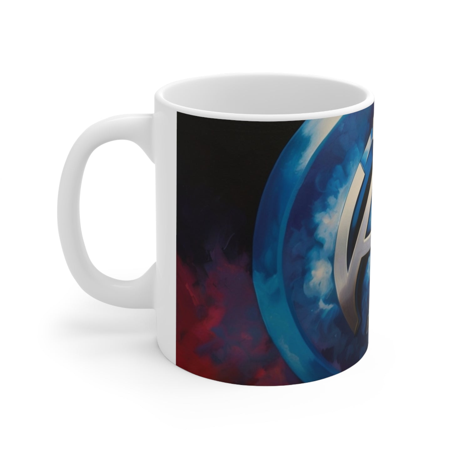Chrome Fantastic Four Logo Mug - Ceramic Coffee Mug 11oz