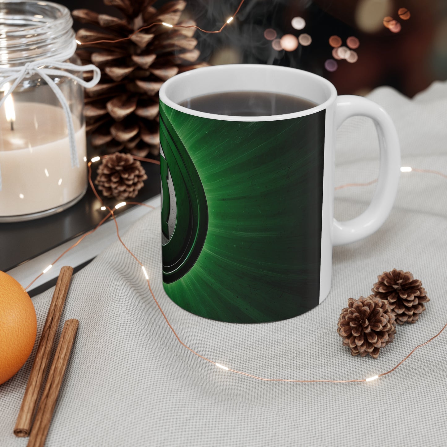 Green Lantern Logo Mug - Ceramic Coffee Mug 11oz