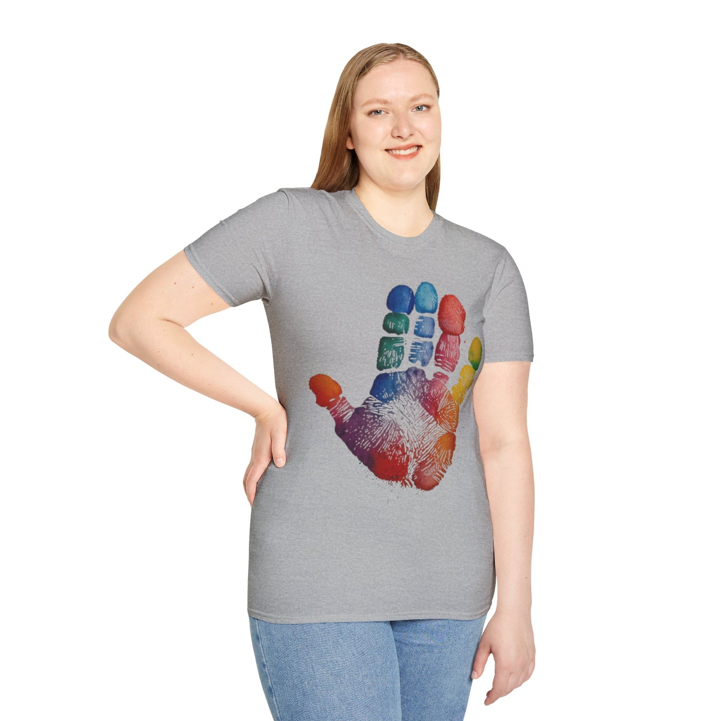 Colourful Handprint - Unisex T-Shirt