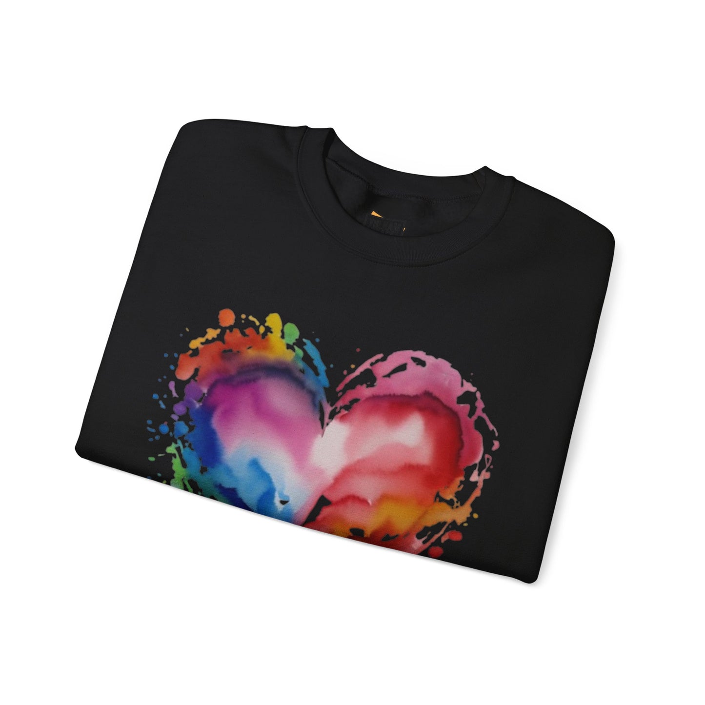 Watercolour Love Heart Duo - Unisex Crewneck Sweatshirt