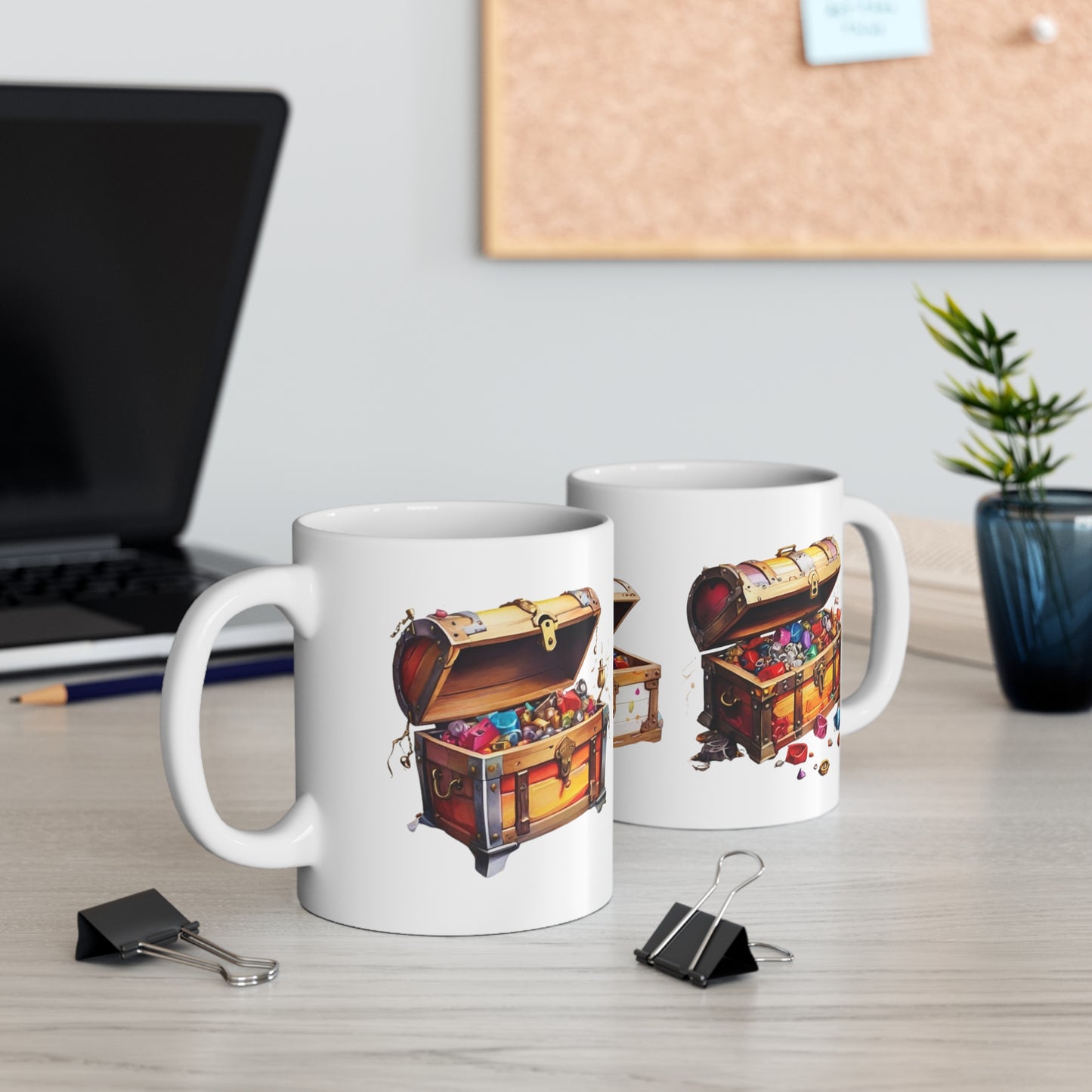 Treasure Chests Mug - Ceramic Coffee Mug 11oz