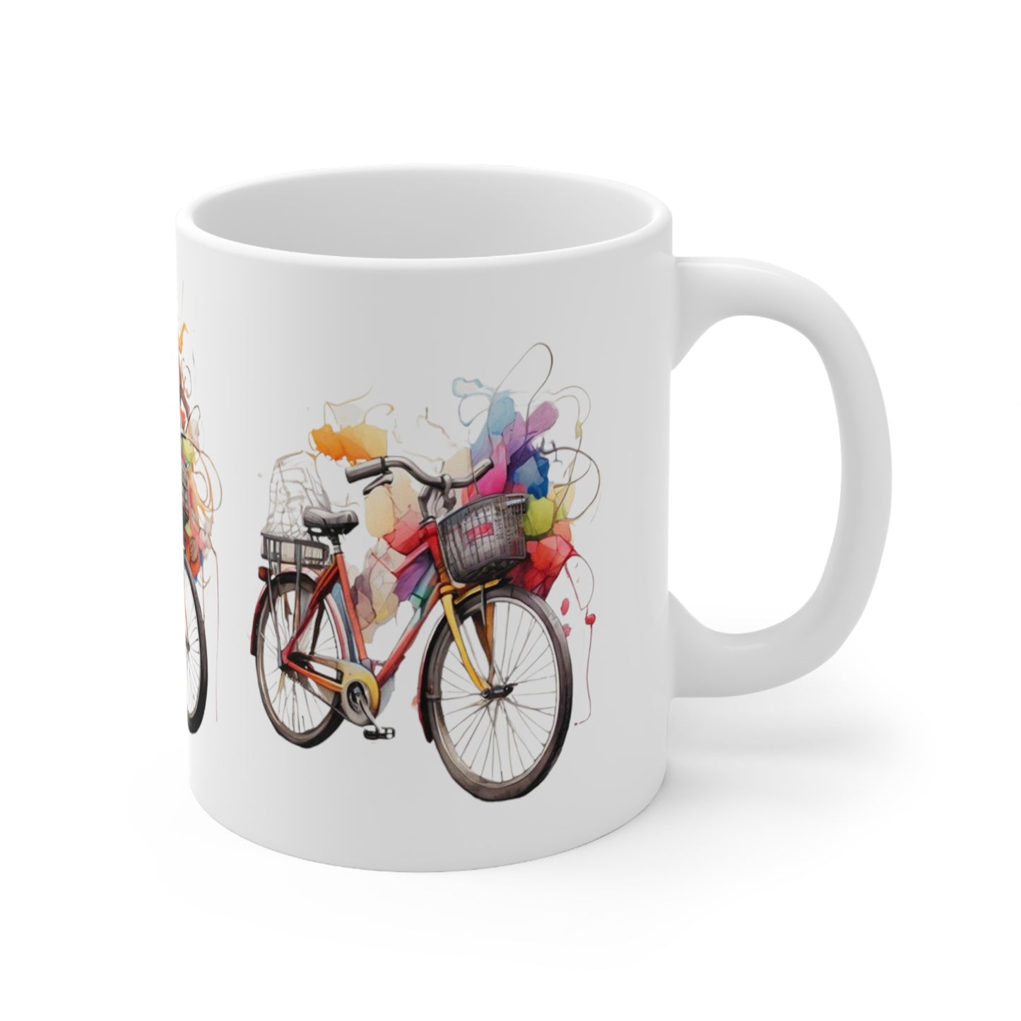 Colourful Bicycles Mug - Ceramic Coffee Mug 11oz