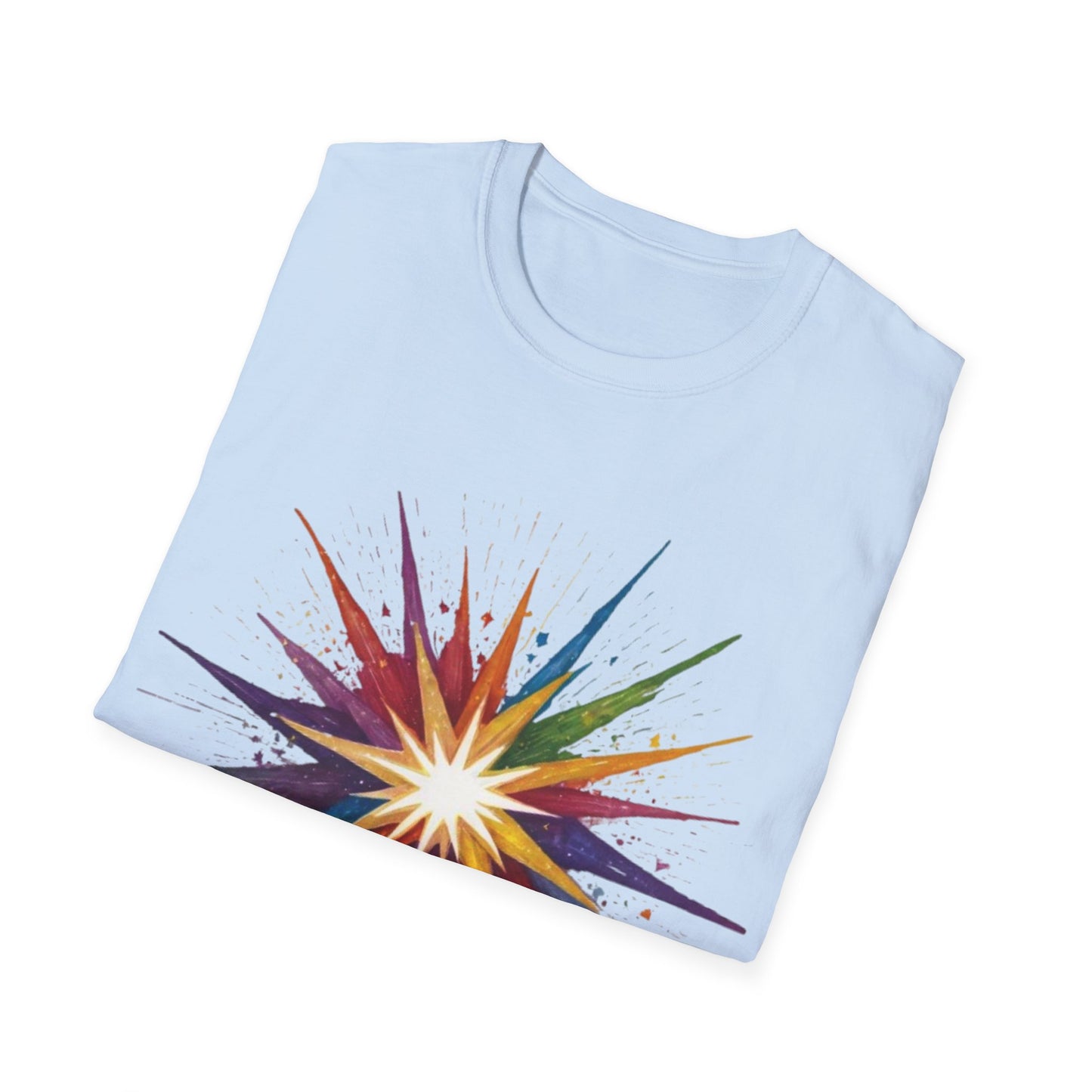 Colourful Exploding Star - Unisex T-Shirt