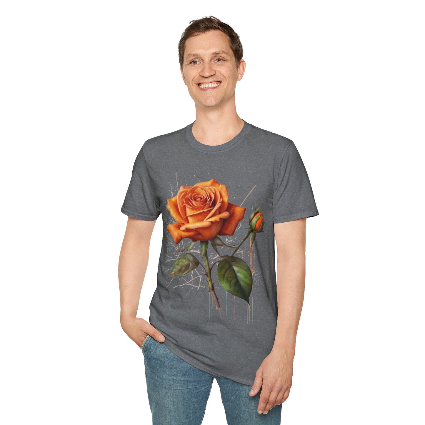 Messy Orange Rose - Unisex T-Shirt