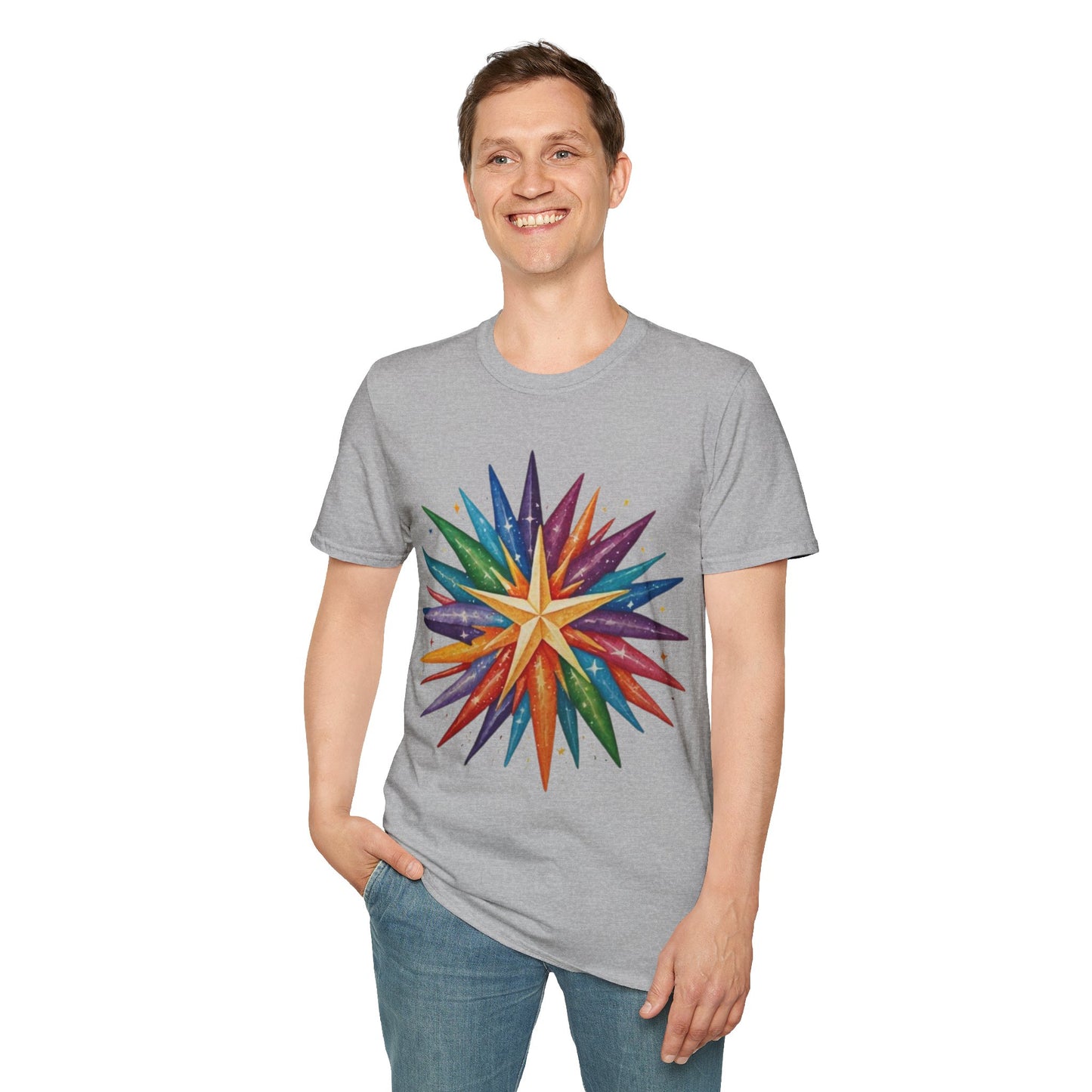 Multicoloured Star - Unisex T-Shirt