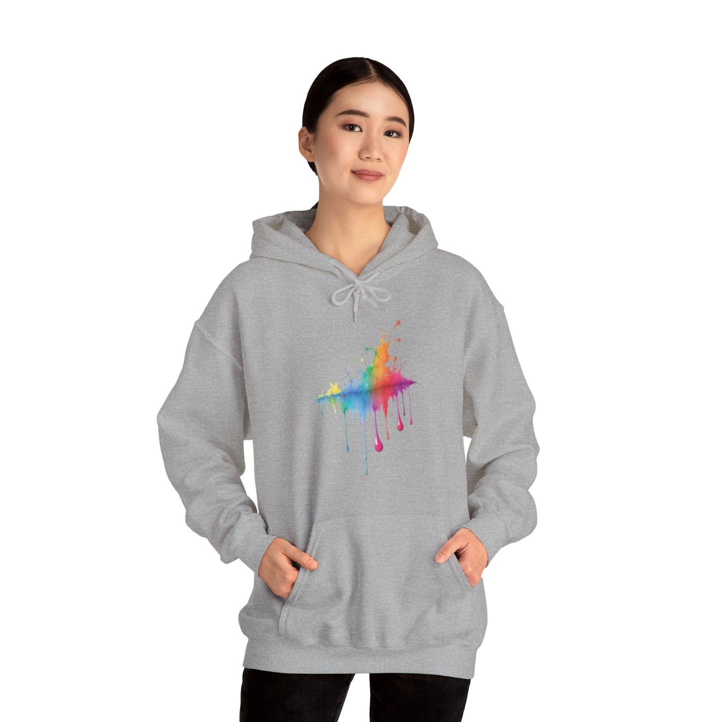 Colourful Raindrops - Unisex Hooded Sweatshirt