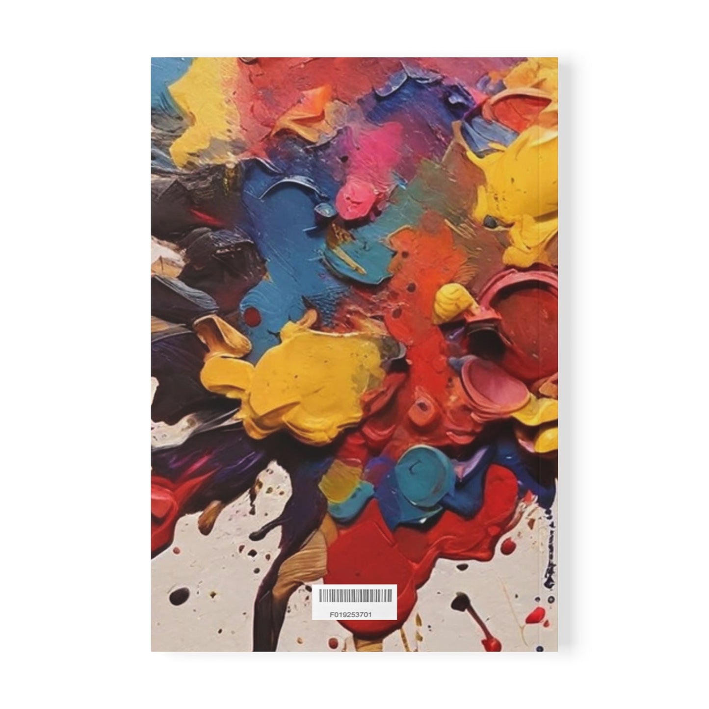 Colourful Splatter Art - Softcover Notebook, A5