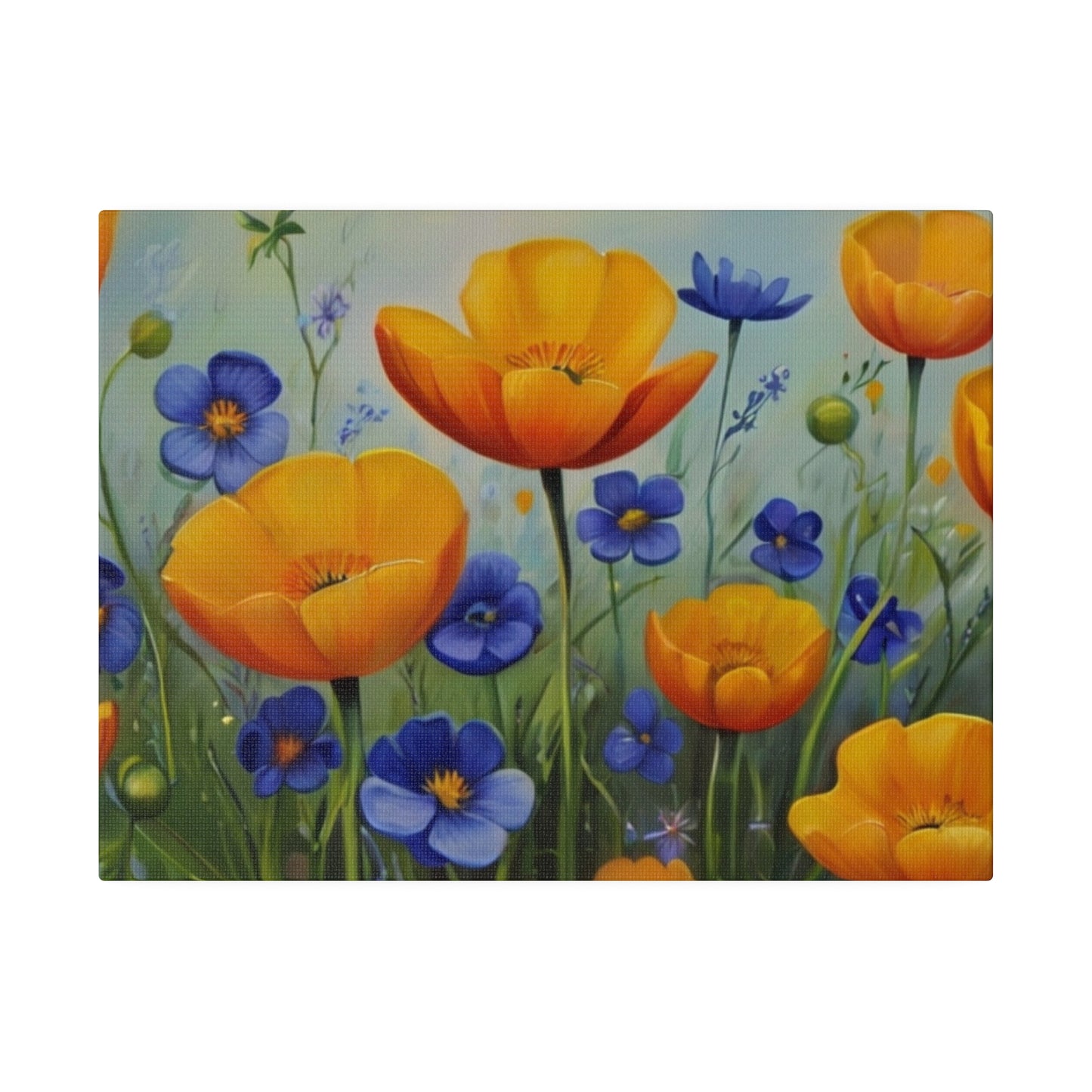 Buttercup Flowers - Matte Canvas, Stretched, 0.75"