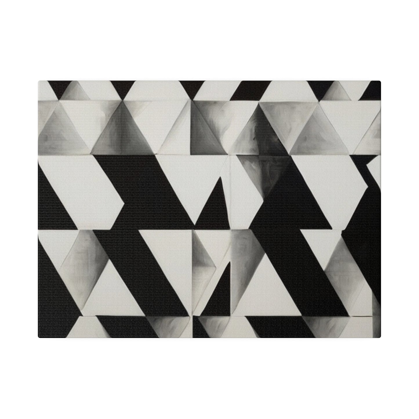 Black and White Patterns - Matte Canvas, Stretched, 0.75"