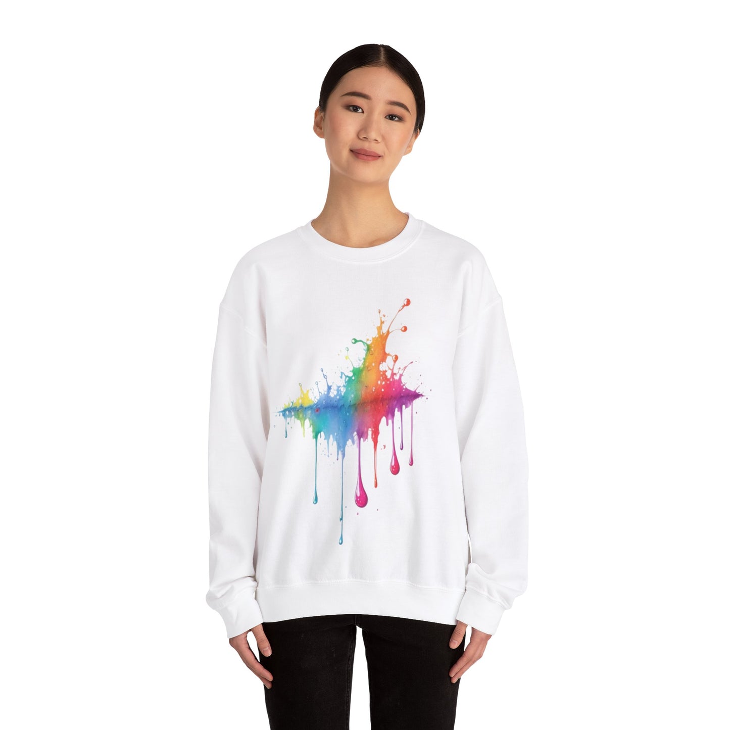 Colourful Raindrops - Unisex Crewneck Sweatshirt