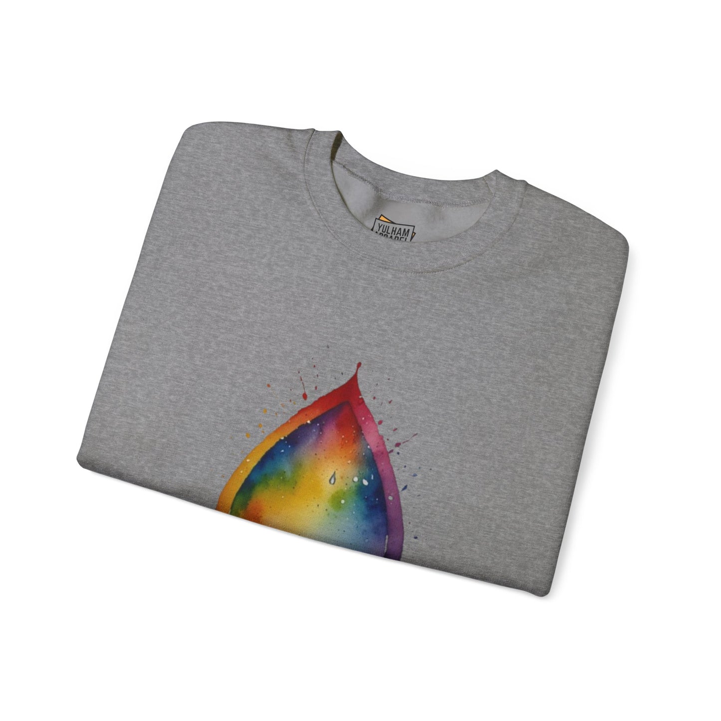 Colourful Watercolour Raindrop - Unisex Crewneck Sweatshirt