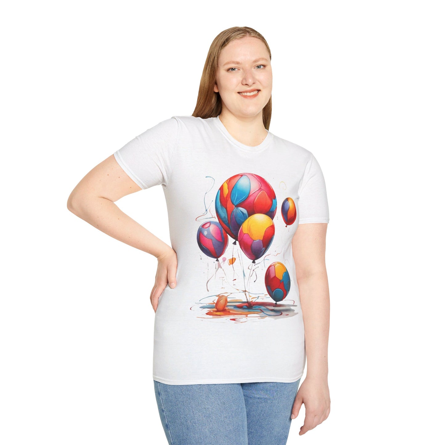 Colourful Messy Balloons - Unisex T-Shirt