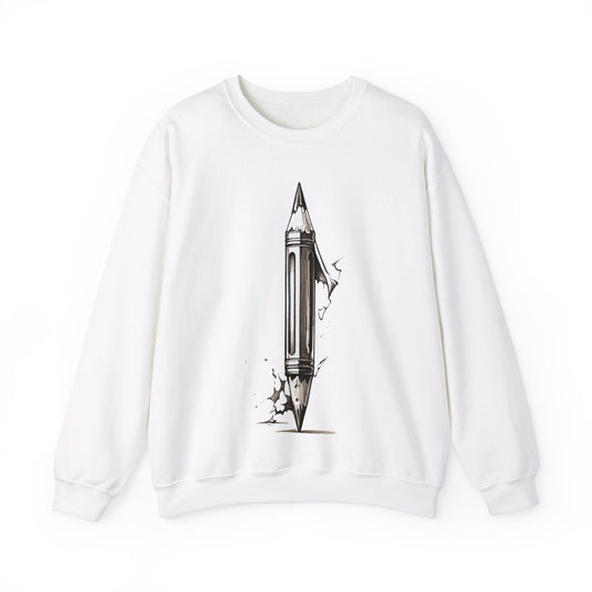 Double Sided Small Pencil - Unisex Crewneck Sweatshirt