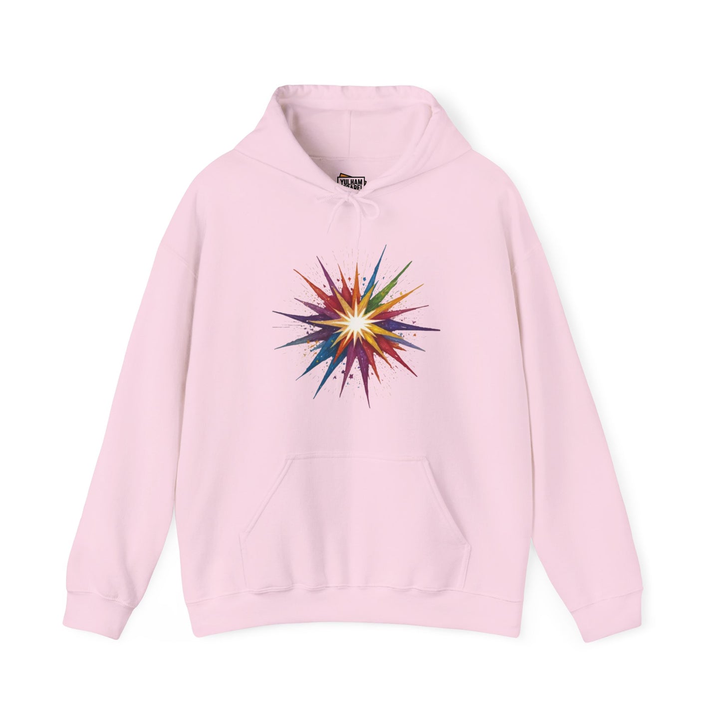 Colourful Exploding Star - Unisex Hooded Sweatshirt