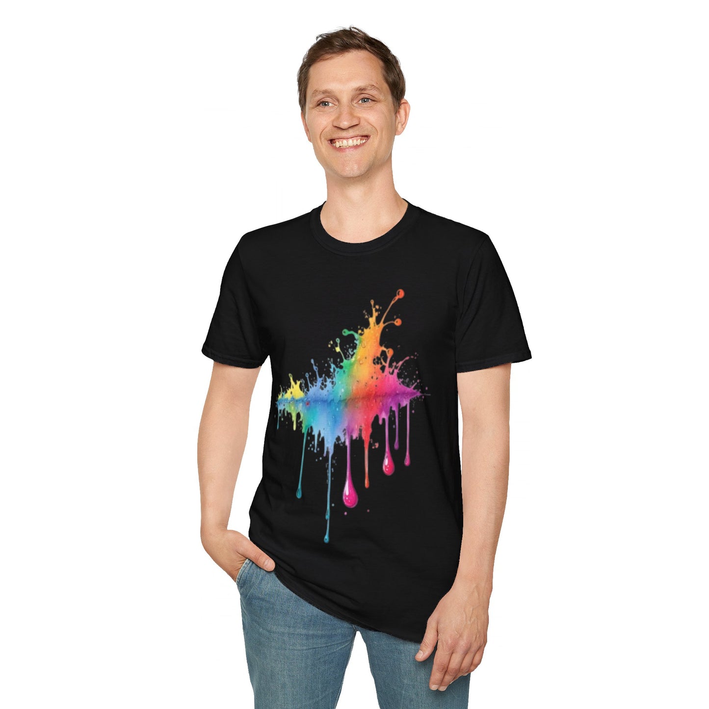 Colourful Raindrops - Unisex T-Shirt