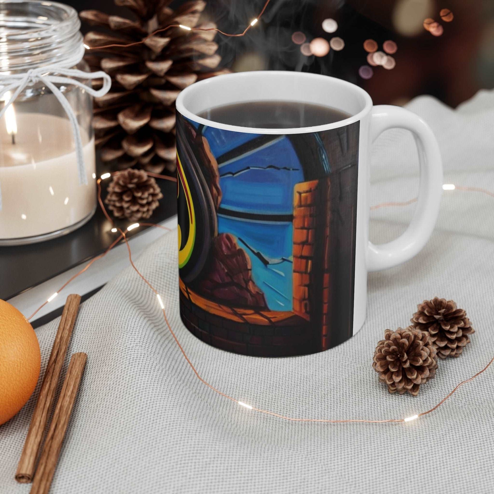 Bat Signal Mug - Ceramic Coffee Mug 11oz