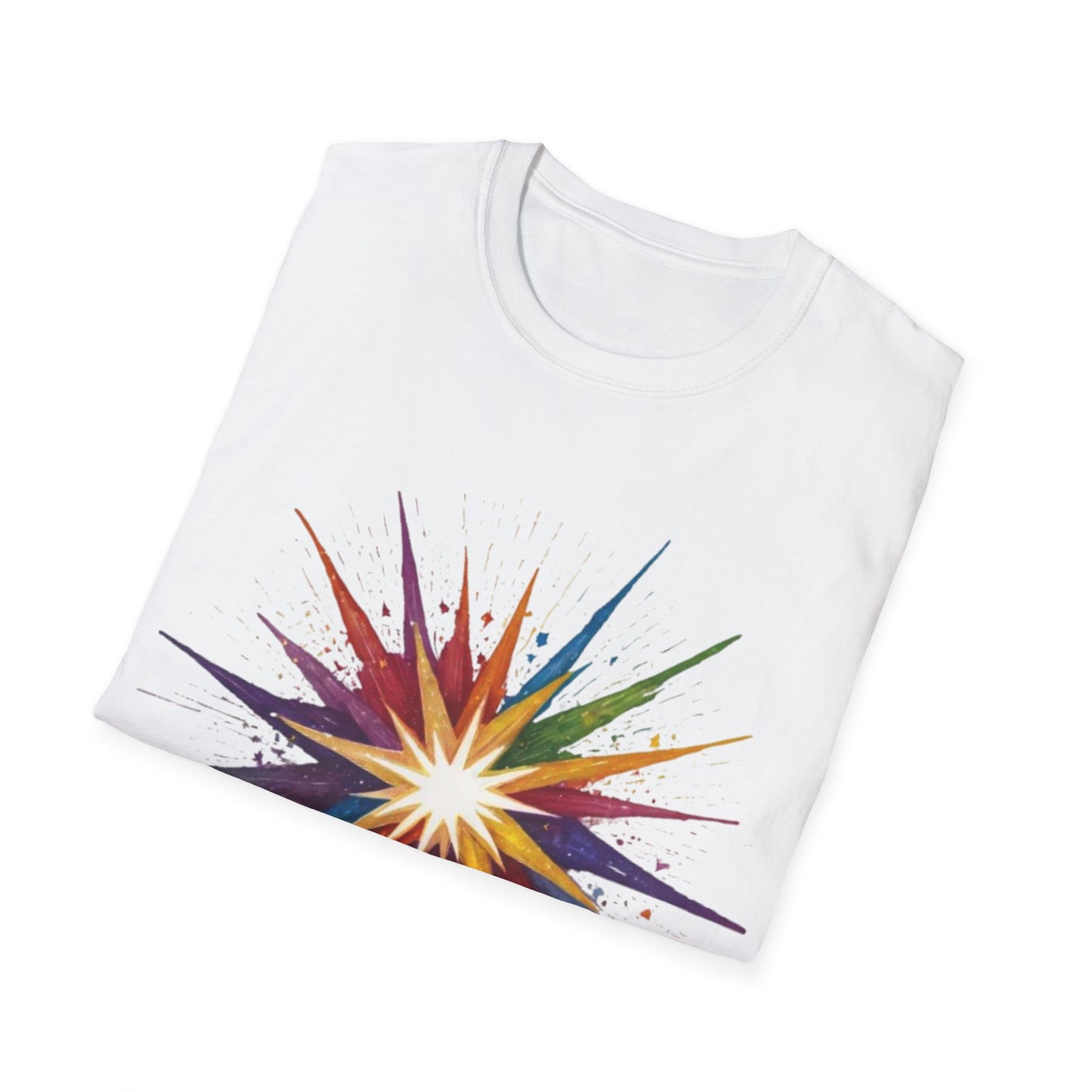 Colourful Exploding Star - Unisex T-Shirt