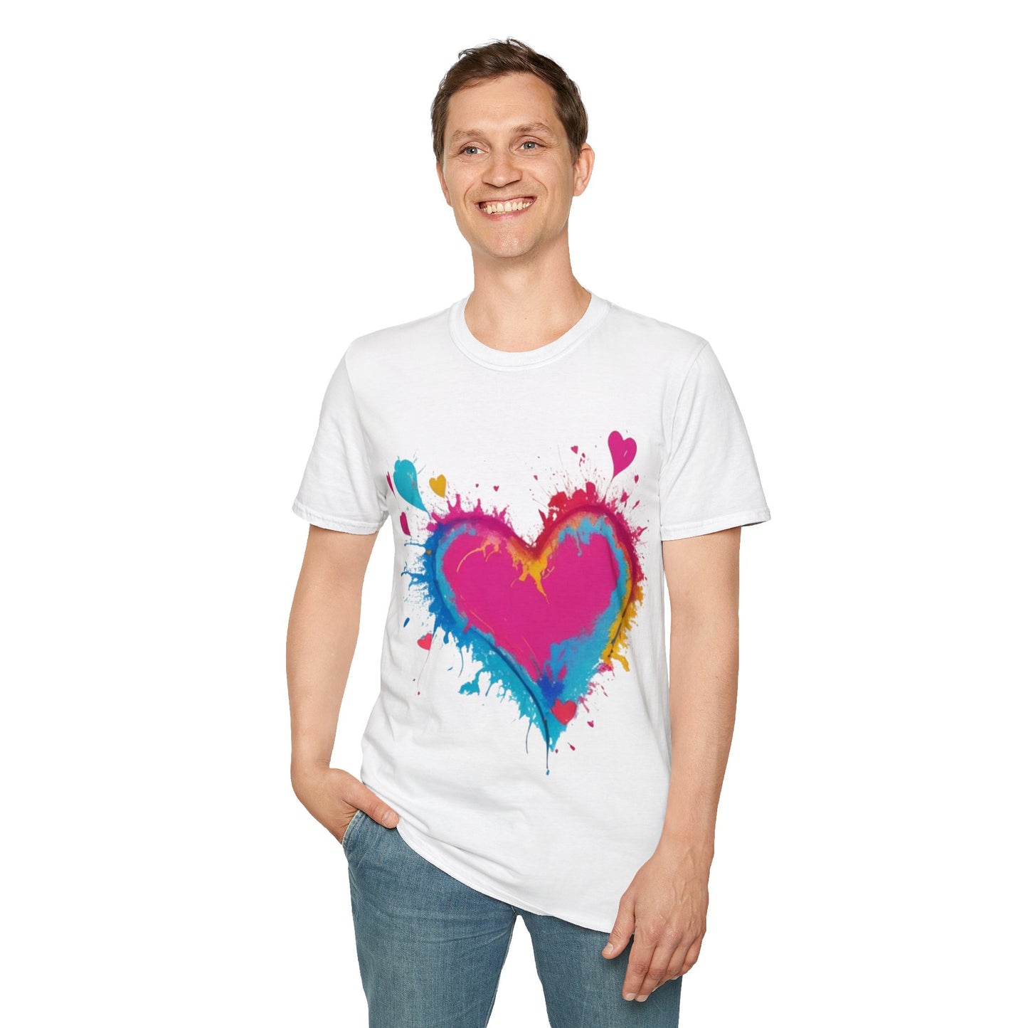 Colourful Love Heart - Unisex T-Shirt