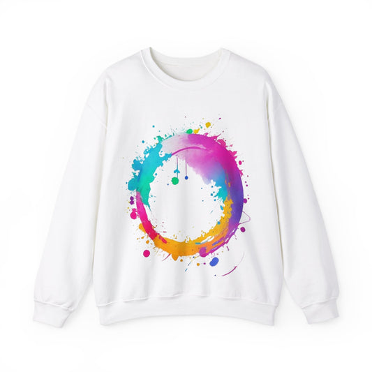 Messy Colourful Circle - Unisex Crewneck Sweatshirt