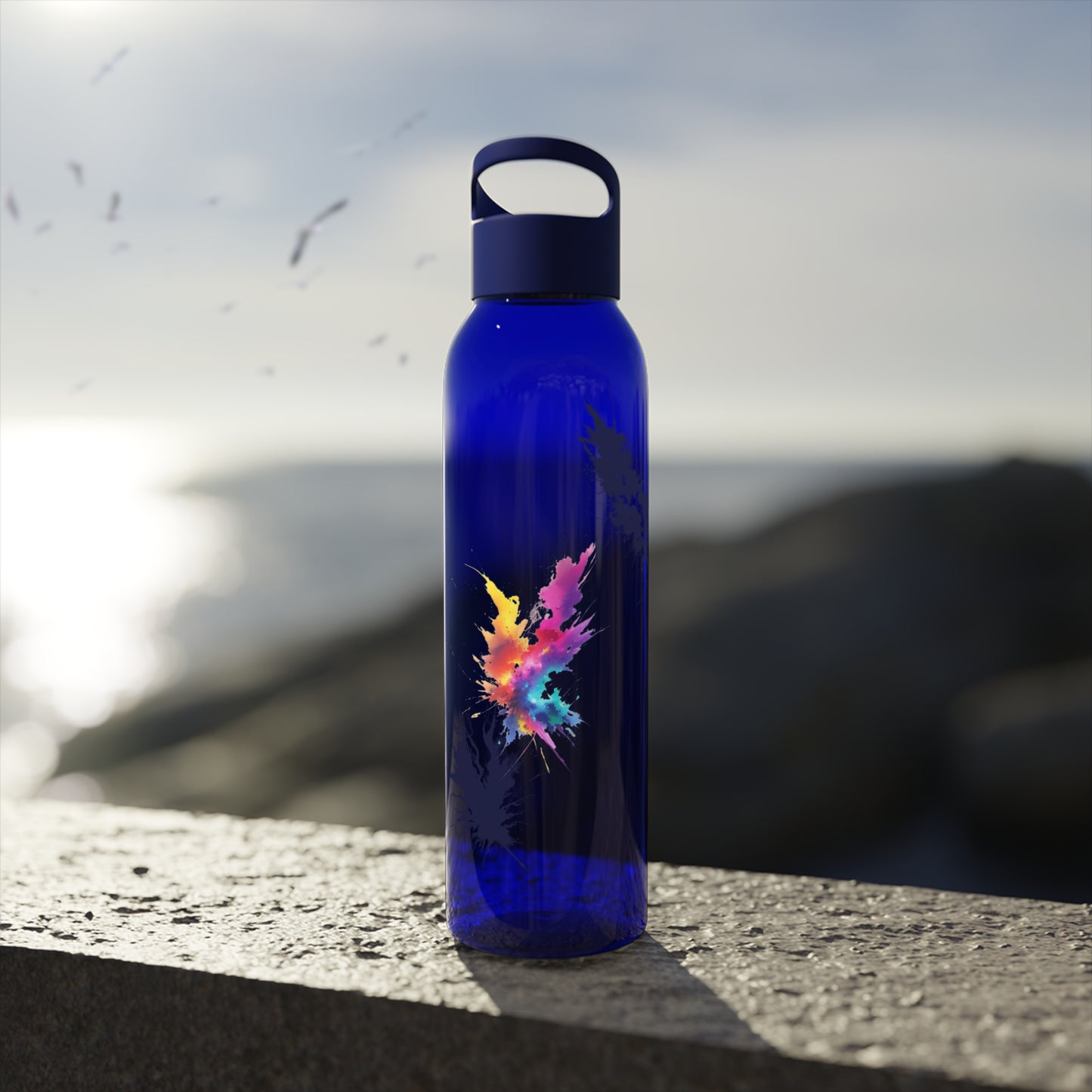 Colourful Lightning Bolts - Sky Water Bottle