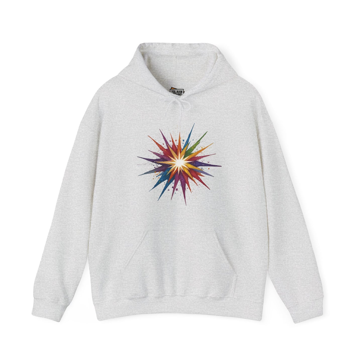 Colourful Exploding Star - Unisex Hooded Sweatshirt