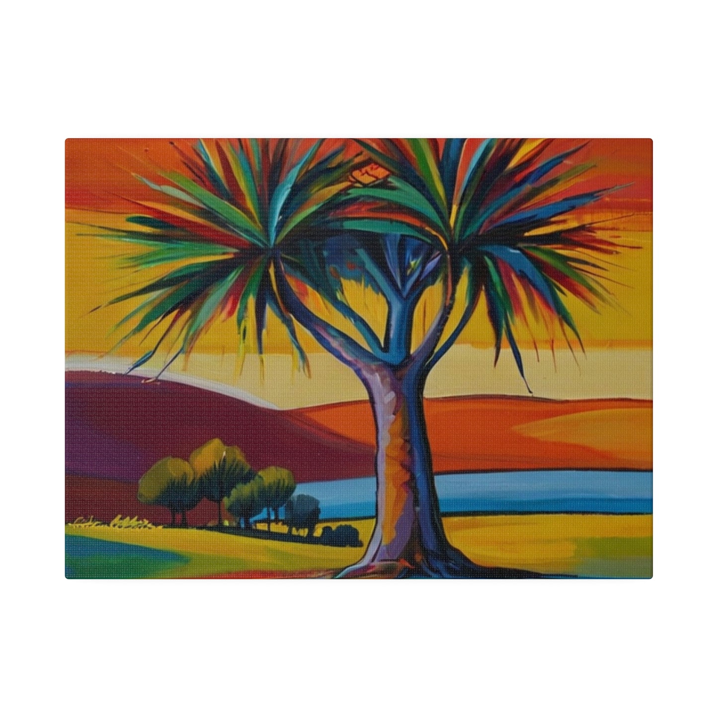 Date Palm Tree Canvas - Matte Canvas, Stretched, 0.75"
