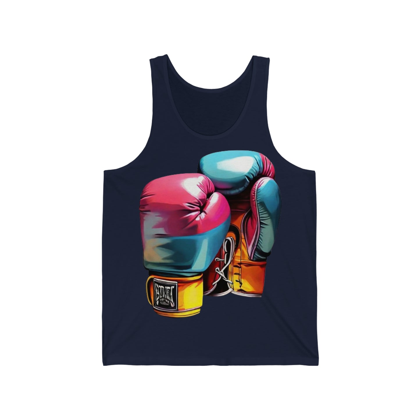 Colourful Boxing Gloves - Unisex Jersey Tank