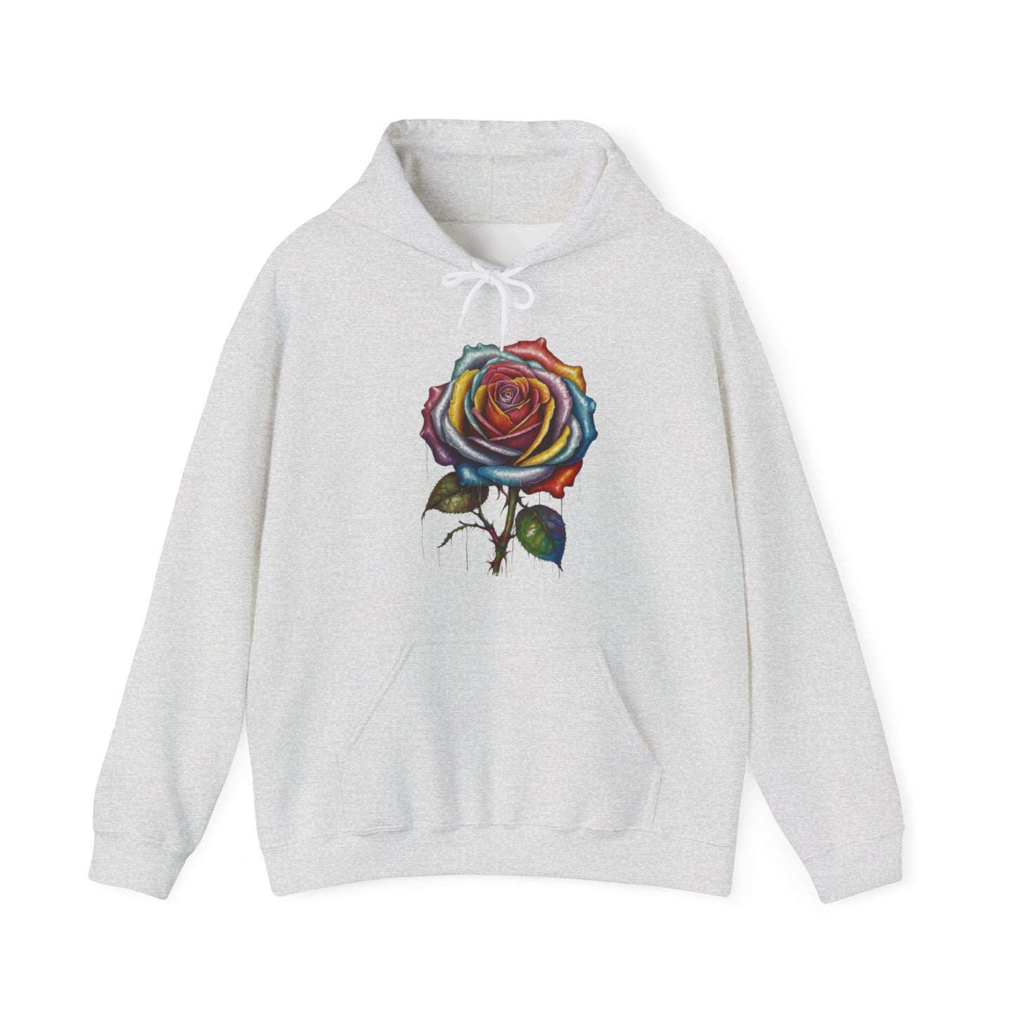 Messy Multicoloured Rose - Unisex Hooded Sweatshirt