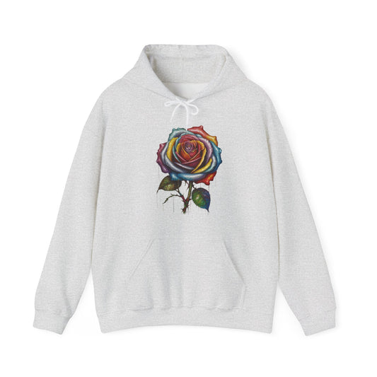 Messy Multicoloured Rose - Unisex Hooded Sweatshirt