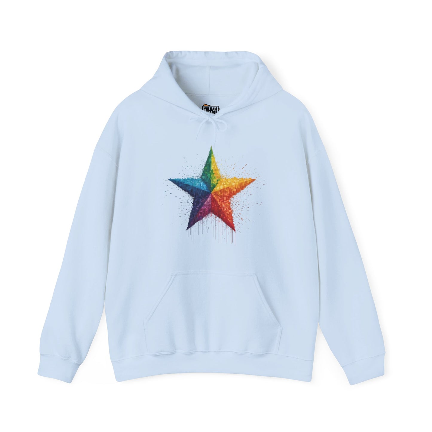 Pixelated Star - Unisex Hooded Sweatshirt